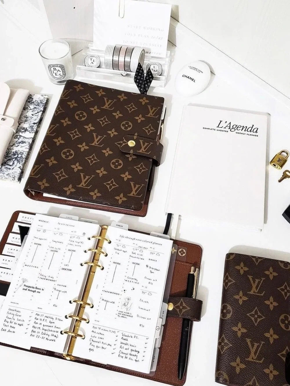 🆕 MM 6 Ring Planner Inserts Refills LV Medium Calendar 2026 2027 To Do Journal